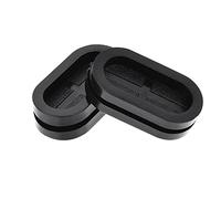 sourcing map Rubber Grommet Oval Double-Sided Mount Size 27 x 13 mm for Wire Protection 10pcs