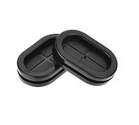 sourcing map Rubber Grommet Oval Double-Sided Mount Size 35 x 20 mm for Wire Protection 10pcs