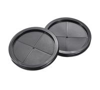 sourcing map Rubber Grommet Round Double-Sided Mount Dia 120 mm ID 110 mm for Wire Protection 4pcs