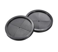 sourcing map Rubber Grommet Round Double-Sided Mount Dia 130 mm ID 120 mm for Wire Protection 4pcs