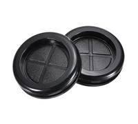 sourcing map Rubber Grommet Round Double-Sided Mount Dia 32 mm ID 24 mm for Wire Protection 4pcs