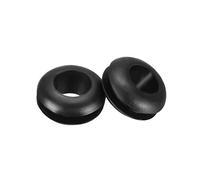 sourcing map Rubber Grommets 6mm Dia. Wire Gasket Ring for Hole Plug Cable, Black 50 Pieces