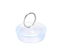 sourcing map Rubber Sink Plug, Clear Drain Stopper Fit 1-3/4" to 1-13/16" Drain with Hanging Ring for Bathtub Kitchen and Bathroom
