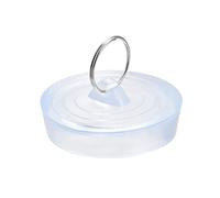 sourcing map Rubber Sink Plug, Clear Drain Stopper Fit 2-1/8" to 2-3/16" Drain with Hanging Ring for Bathtub Kitchen and Bathroom