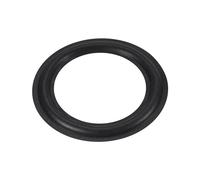 sourcing map Rubber Speaker Foam Edge Surround Rings 6.5 Inch 105mm x 155mm Perforated Subwoofer Rings Replacement Parts for Speaker Repair or DIY Black