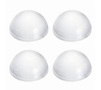 sourcing map Rubber Speaker Isolation Feet,0.63"x0.31" Transparent Anti-Vibration Base Pad with Adhesive Amplifier Stand Feet Mat for Turntable, Subwoofer, Monitors, Pack of 4