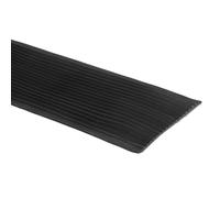 sourcing map Rubber Stair Nosing, 1m Non-Slip Self-Adhesive Staircase Step Edge Protector, Waterproof Stair Treads Trim for Outdoor Indoor Floors, Black