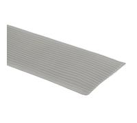 sourcing map Rubber Stair Nosing, 2m Non-Slip Self-Adhesive Staircase Step Edge Protector, Waterproof Stair Treads Trim for Outdoor Indoor Floors, Gray