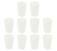 sourcing map Rubber Tapered Plug 14mm to 19mm Solid Test Tubes Bungs Stopper White for Lab Home 10 Pieces