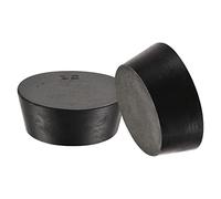 sourcing map Rubber Tapered Plug 54mm to 64mm Solid Test Tubes Bungs Stopper Black for Lab Home 5 Pieces