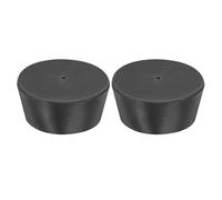 sourcing map Rubber Tapered Plug 75mm to 90mm Solid Test Tubes Bungs Stopper with Hole Black for Lab Home 2 Pieces