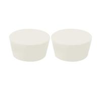 sourcing map Rubber Tapered Plug 78mm to 95mm Solid Test Tubes Bungs Stopper White for Lab Home 2 Pieces