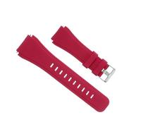 sourcing map Rubber Watch Band 20mm Width, Unique Design Replacement Waterproof Silicone Watch Strap for Smart Watch Men & Women, Fuchsia