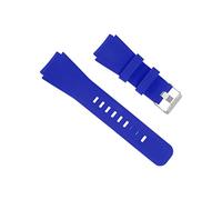sourcing map Rubber Watch Band 22mm Width, Unique Design Replacement Silicone Watch Strap for Gear S2 S3 S4 and GT/Smart Watch, Sapphire Blue