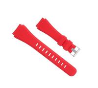 sourcing map Rubber Watch Band 22mm Width, Unique Design Replacement Silicone Watch Strap for Gear S2 S3 S4 and GT/Smart Watch, Red