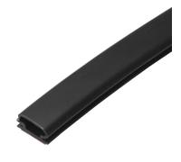 sourcing map Rubber Weather Stripping Door Seal Strip, 6m D-Shaped Draught Excluder for Door Window Frame, Self Adhesive Waterproof Weather Sealing Strip for 4 to 5.5mm Gap, Black
