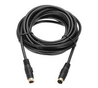 sourcing map S Video Cable 16ft, Mini DIN 4 Pin S-Video Cable Male to Male Gold Plated Connector Transfer for TV Receiver Monitor S-VHS VCR DVD