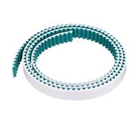 sourcing map S5M Open Ended Timing Belt, 12mm Width x 1 Meter Length, 5mm Pitch Length, Steel Wires Inside Synchronous Belt and Wrapped with Green Cloth Below for Absorbing the Vibration, White