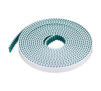 sourcing map S5M Open Ended Timing Belt, 12mm Width x 4 Meter Length, 5mm Pitch Length, Steel Wires Inside Synchronous Belt and Wrapped with Green Cloth Below for Absorbing the Vibration, White
