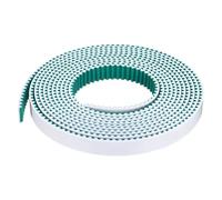 sourcing map S5M Open Ended Timing Belt, 15mm Width x 4 Meter Length, 5mm Pitch Length, Steel Wires Inside Synchronous Belt and Wrapped with Green Cloth Below for Absorbing the Vibration, White