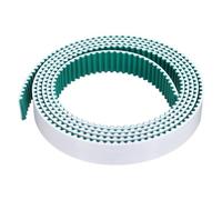 sourcing map S5M Open Ended Timing Belt, 20mm Width x 2 Meter Length, 5mm Pitch Length, Steel Wires Inside Synchronous Belt and Wrapped with Green Cloth Below for Absorbing the Vibration, White
