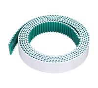 sourcing map S5M Open Ended Timing Belt, 25mm Width x 2 Meter Length, 5mm Pitch Length, Steel Wires Inside Synchronous Belt and Wrapped with Green Cloth Below for Absorbing the Vibration, White