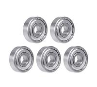 sourcing map S608ZZ Stainless Steel Ball Bearing 8x22x7mm Double Shielded S608Z Bearings (Z2 Lever) 5-Pack