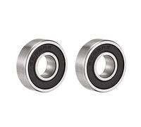 sourcing map S698-2RS Stainless Steel Ball Bearing 8x19x6mm Double Sealed Bearings 2pcs