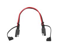 sourcing map SAE Extension Cable, 1FT 10 AWG Quick Disconnect SAE Connector Cable Wire Cord Harness with Dust Cap for Motorcycle Automotive Power Solar Panel Cars Boats