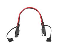 sourcing map SAE Extension Cable, 1FT 16 AWG Quick Disconnect SAE Connector Cable Wire Cord Harness with Dust Cap for Motorcycle Automotive Power Solar Panel Cars Boats