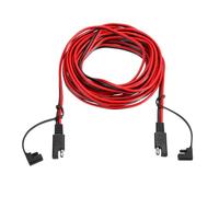 sourcing map SAE Extension Cable, 20FT 16 AWG Quick Disconnect SAE Connector Cable Wire Cord Harness with Dust Cap for Motorcycle Automotive Power Solar Panel Cars Boats