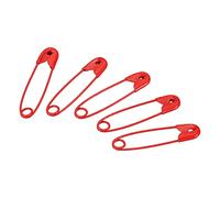 sourcing map Safety Pins 0.98 Inch Metal Small Sewing Pins for Blankets Skirts Crafts Brooch Making Red 100Pcs
