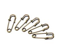 sourcing map Safety Pins 1.06 Inch Large Metal Sewing Pins for Blankets Skirts Crafts Brooch Making Bronze Tone 20Pcs