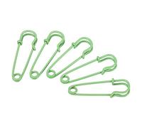 sourcing map Safety Pins 1.57 Inch Large Metal Sewing Pins for Blankets Skirts Crafts Brooch Making Light Green 24Pcs
