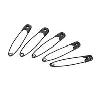 sourcing map Safety Pins 1.65 Inch Nickle Plated Small Sewing Pins for Blankets Skirts Crafts Brooch Making Black 100Pcs