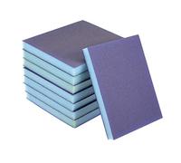 sourcing map Sanding Sponge Blocks 220-Grits Medium Grit Sand Block Pad for Kitchen Metal/Drywall/Wood Blue 8pcs
