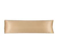 sourcing map Satin Bolster Body Pillow Case 1 Pack, Gold | 20" x 72", Satin Body Pillow Cover, Pillowcases for Hair, Skin & Sleep