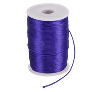 sourcing map Satin Nylon Cord String 2.5mm 330 Feet Silky Smooth Bracelets String for Macrame Kumihimo Chinese Knot Necklaces Beading Jewelry Making, Dark Purple