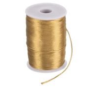 sourcing map Satin Nylon Cord String 2.5mm 330 Feet Silky Smooth Bracelets String for Macrame Kumihimo Chinese Knot Necklaces Beading Jewelry Making, Khaki