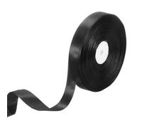 sourcing map Satin Ribbon, 3/4 Inch x 100 Yards Black Single Face Polyester Satin Ribbon for Gift Wrapping, Crafts, Wedding Party Decorations, Bow Making