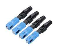 sourcing map SC UPC Fiber Optic Quick Connector, Single Mode Embedded SC Fiber Optic Fast Connectors Adapter for CATV Network, Pack of 4