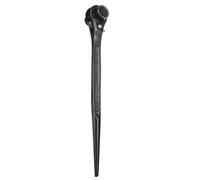 sourcing map Scaffolding Podger Ratchet Wrench 13mm x 16mm CR-V 12 Point Double Ended Socket Ratcheting Podger Scaffold Spud Spanner Tool for Auto Repair Mechanical Maintenance, Black