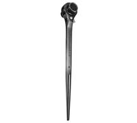sourcing map Scaffolding Podger Ratchet Wrench 17mm x 19mm CR-V 12 Point Double Ended Socket Ratcheting Podger Scaffold Spud Spanner Tool for Auto Repair Mechanical Maintenance, Black
