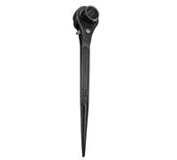 sourcing map Scaffolding Podger Ratchet Wrench 32mm x 34mm CR-V 12 Point Double Ended Socket Ratcheting Podger Scaffold Spud Spanner Tool for Auto Repair Mechanical Maintenance, Black