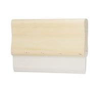 sourcing map Screen Printing Squeegee 8 Inch 65 Durometer Rubber Blade Wooden Handle Ink Scraper for Screen Printing Fabric Printmaking