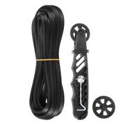 sourcing map Screen Repair Kit, 0.2"x32.8ft Black TPE Window Screen Retainer Spline with Roller & Removal Hook for Door Window Screen Replacement and Installation