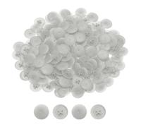 sourcing map Screw Cap Covers, 108Pcs 17mm - Plastic Self-lock Nut Screw Cap, Screw Decoration Cover for Phillips Cam Fitting Nut Self-tapping Screw, Light Gray