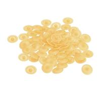 sourcing map Screw Cap Covers, 120pcs 11.8x3.3mm Plastic Screw Decoration Cover for Phillips Cam Fitting Nut Self-Tapping Screw, Dark Beige