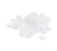 sourcing map Screw Cap Covers, 40pcs 11.5x3mm Plastic Screw Decoration Cover for Phillips Fitting Nut Self-Tapping Screw, White