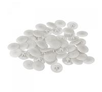 sourcing map Screw Cap Covers, 80pcs 16.7x4.3mm Plastic Screw Decoration Cover for Phillips Cam Fitting Nut Self-Tapping Screw, Light Gray